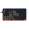LED Gaming Mouse Pad — RGB Desk Mat with Hokusai Wave Design