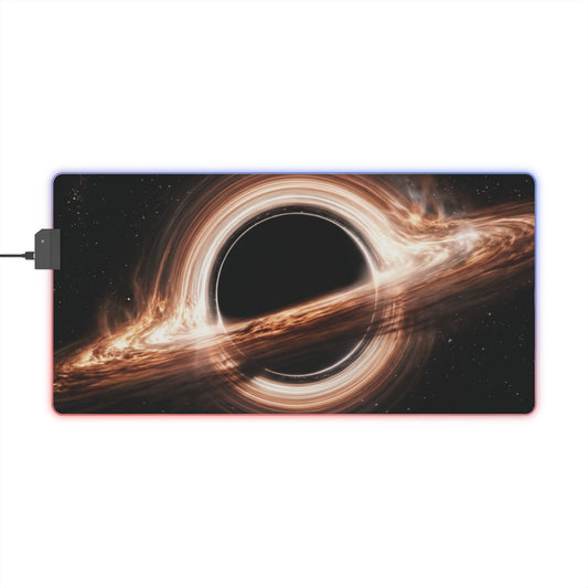 LED Gaming Mouse Pad — Black Hole RGB Desk Mat