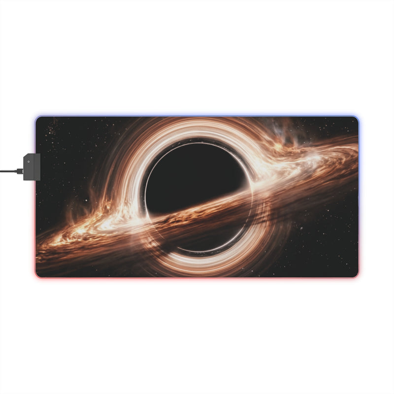 LED Gaming Mouse Pad — Black Hole RGB Desk Mat