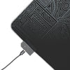 LED Gaming Mouse Pad — RGB Edge Large Desk Mat with Tech Circuit Design