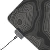 LED Gaming Mouse Pad — RGB Extended Desk Mat with Topographic Design