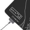 LED Gaming Mouse Pad — RGB Desk Mat with Hokusai Wave Design