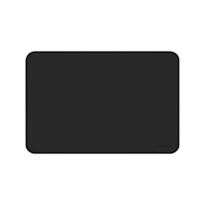 Black Desk Mat – Minimalist Waterproof Mouse Pad & Workspace Protector